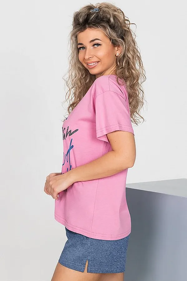 Костюм (Футболка+Шорты) LIKA DRESS, розовый - фото 2