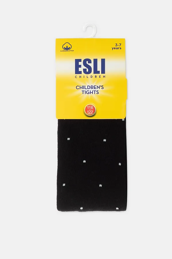 Колготки ESLI, черный-св.серый - фото 2