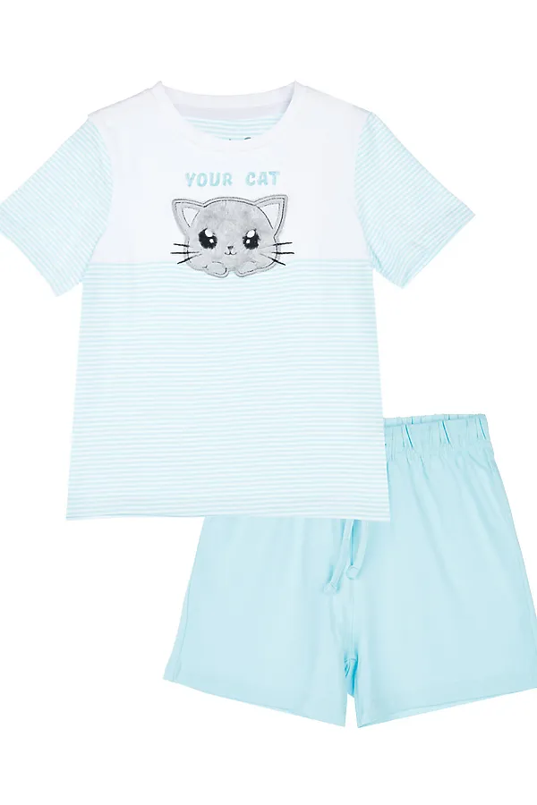 Пижама PLAYTODAY, белый,голубой - фото 2