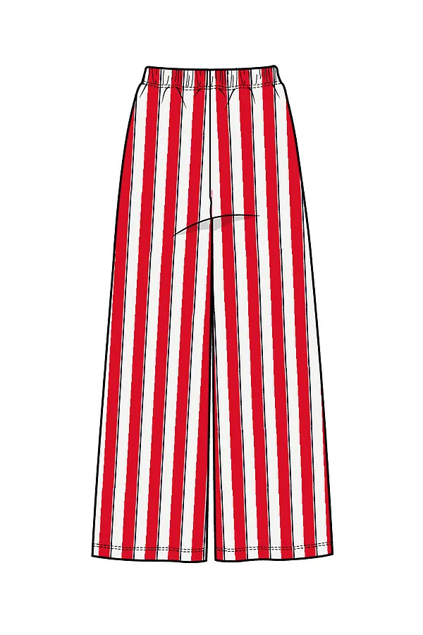 Брюки PLAYTODAY, белый,красный - фото 2