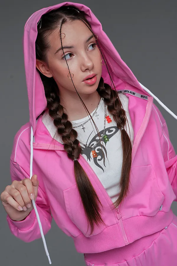 Костюм (Толстовка+Брюки) NOTA BENE, розовый - фото 2