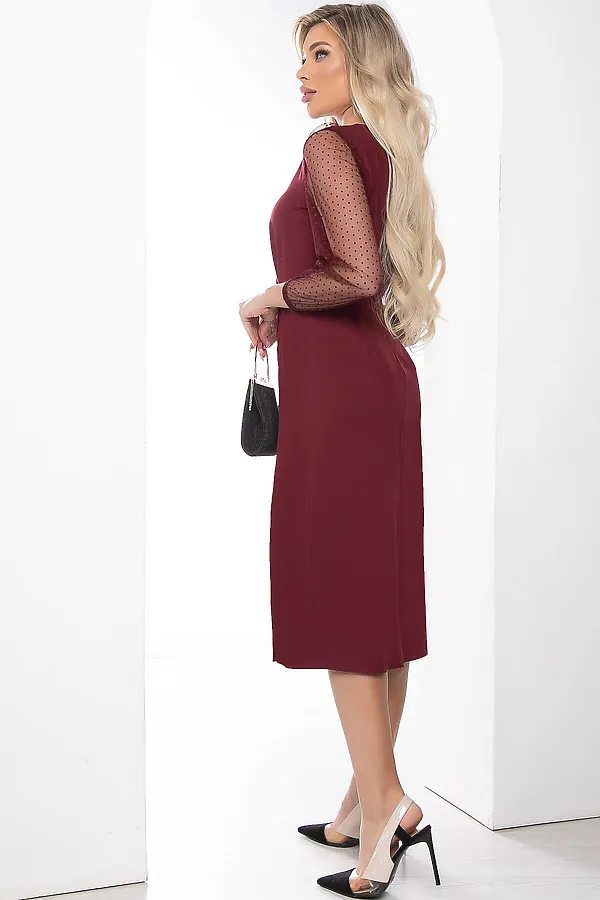 Платье LADY TAIGA, бордо - фото 2