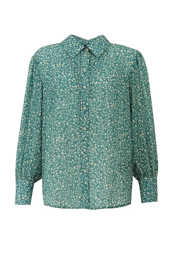 Блуза POMPA, бирюзовый - фото 2