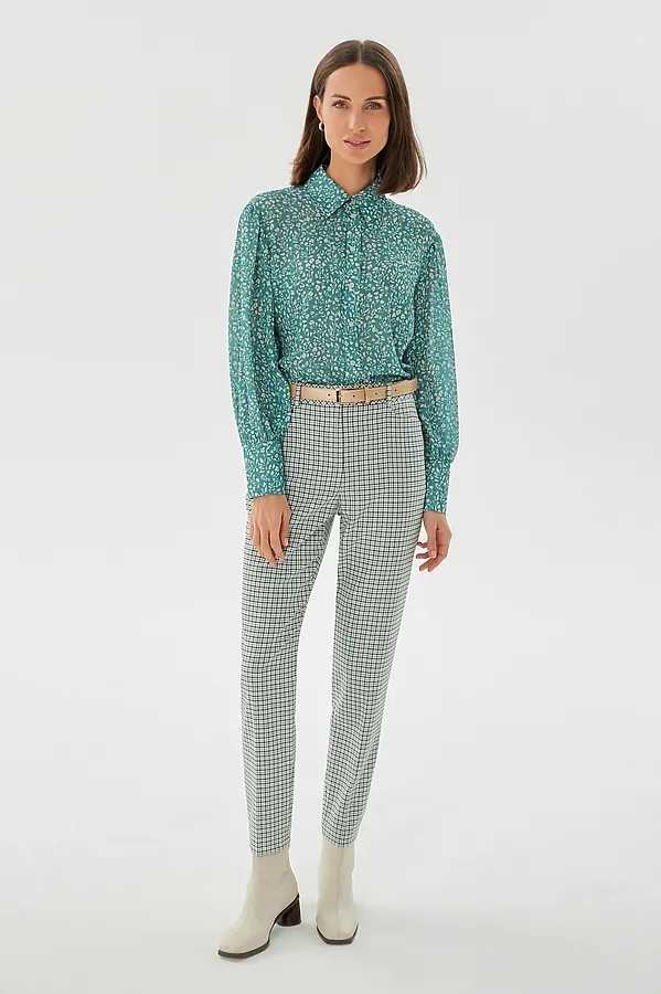 Блуза POMPA, бирюзовый - фото 2