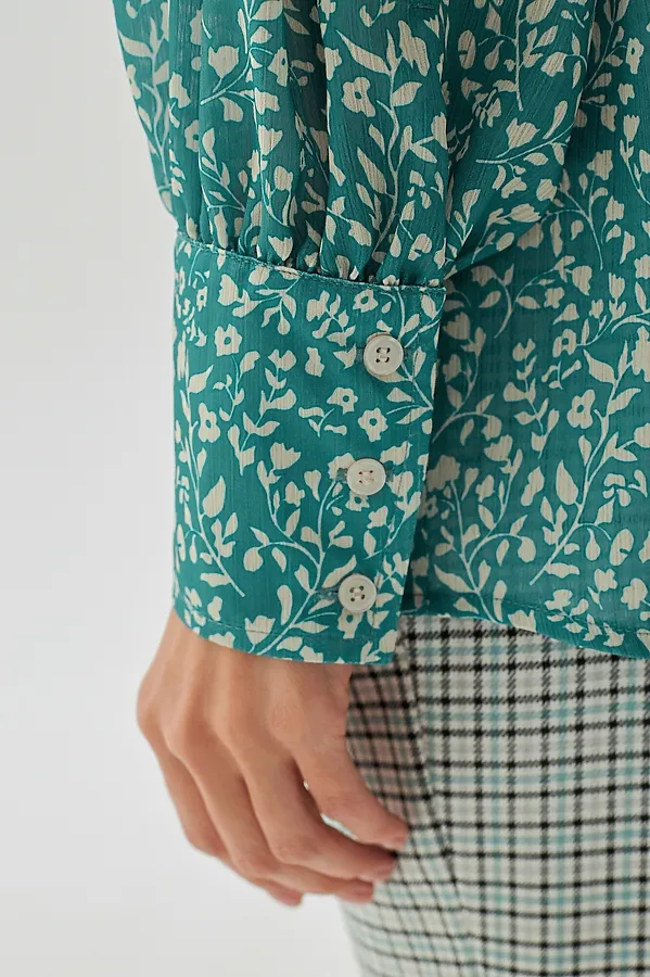 Блуза POMPA, бирюзовый - фото 2