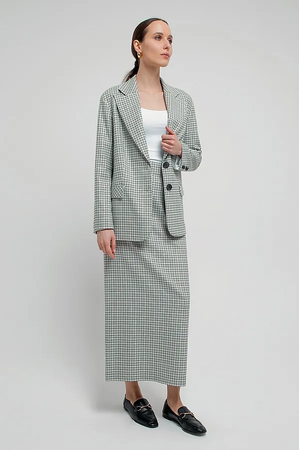 Жакет POMPA, серо-бирюзовый - фото 2