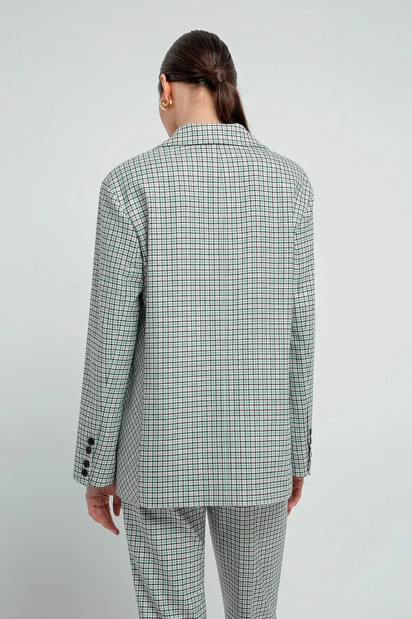 Жакет POMPA, серо-бирюзовый - фото 2