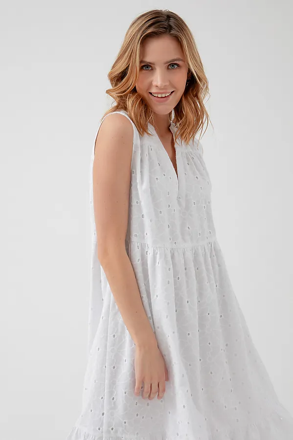 Платье POMPA, белый - фото 2