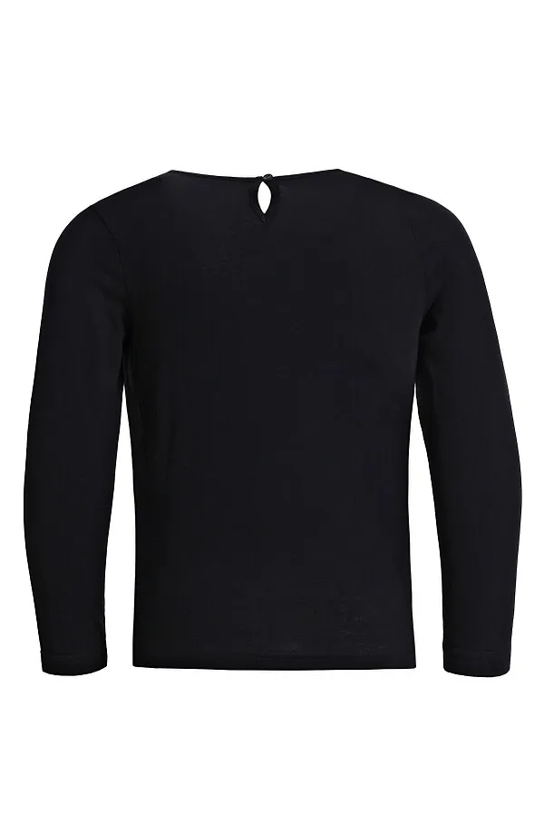 Лонгслив  АПРЕЛЬ, черный - фото 2