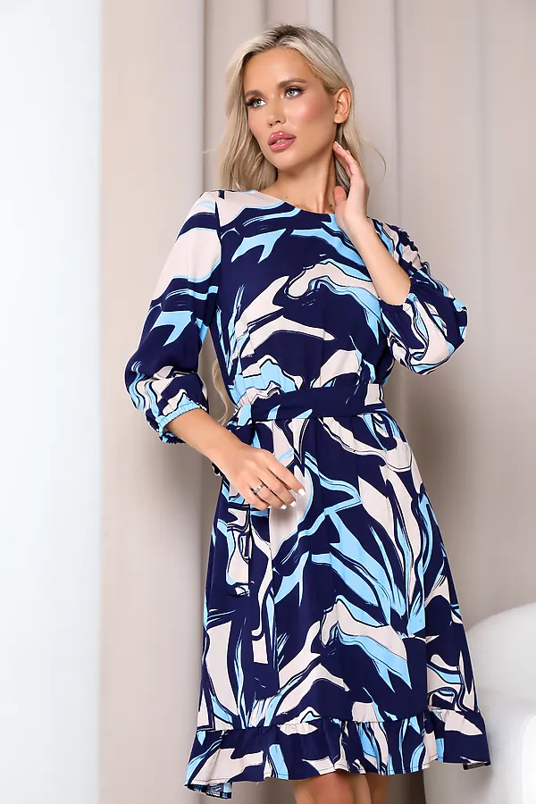 Платье OPEN-STYLE, темно-синий - фото 2