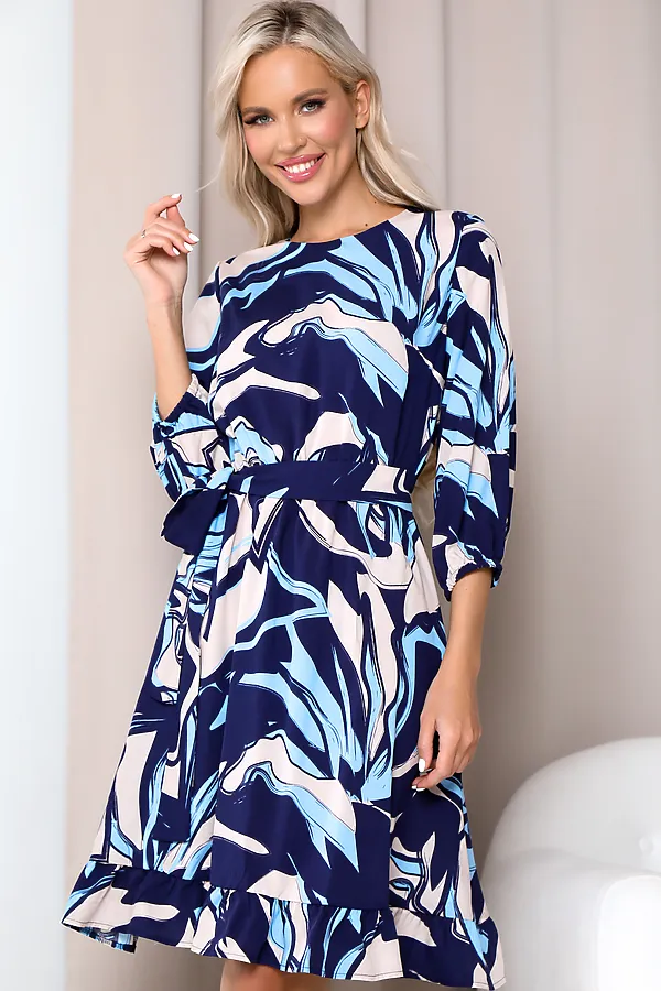 Платье OPEN-STYLE, темно-синий - фото 2