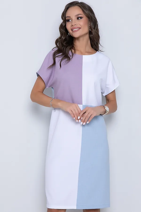 Платье DIOLCHE, колор-блок - фото 2