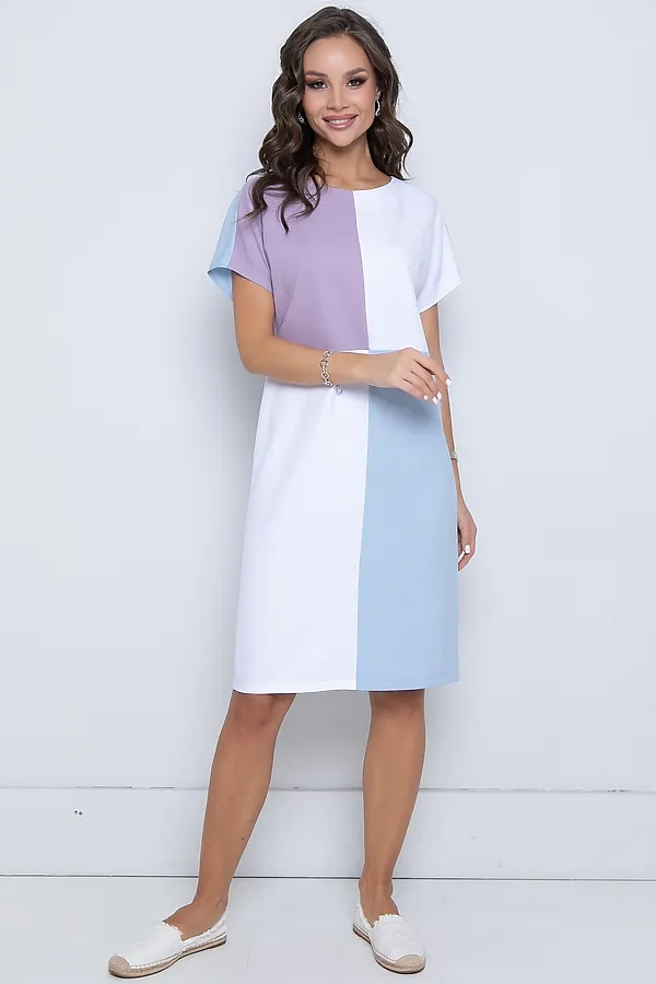 Платье DIOLCHE, колор-блок - фото 2