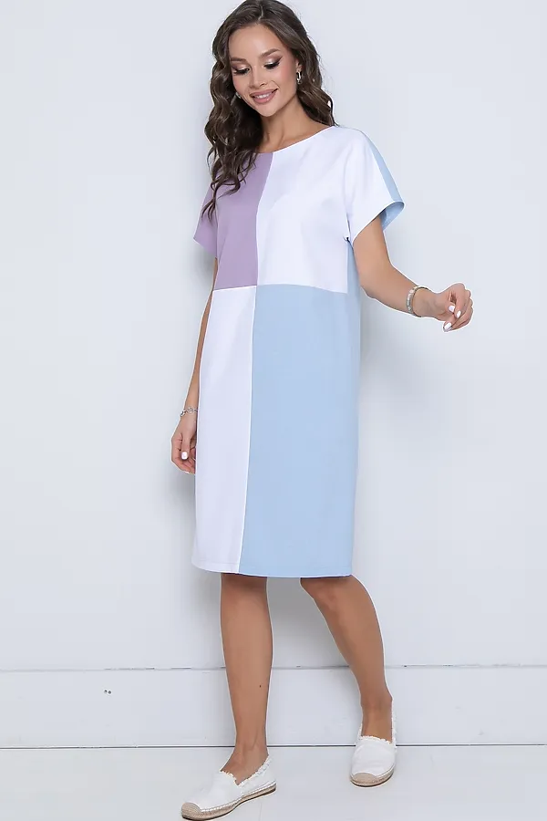 Платье DIOLCHE, колор-блок - фото 2