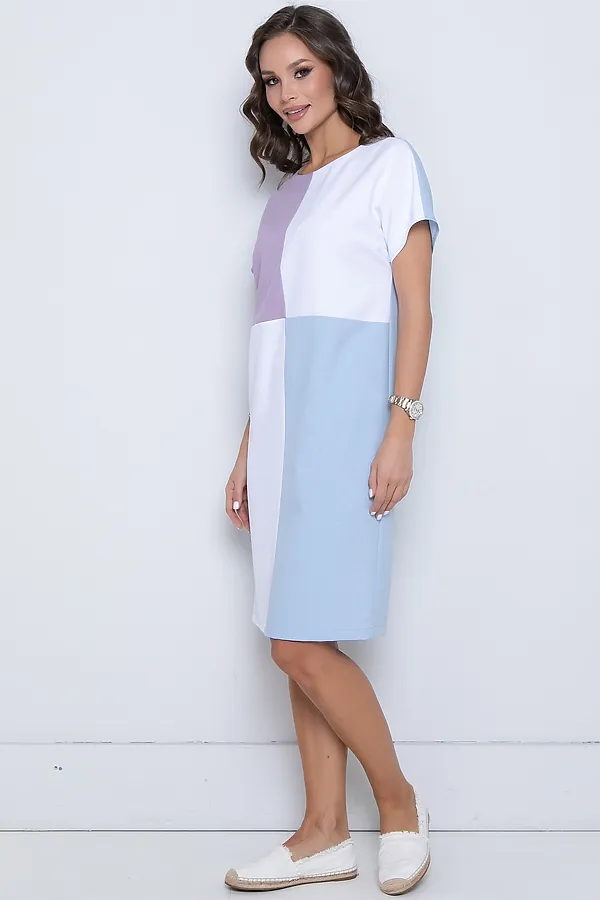 Платье DIOLCHE, колор-блок - фото 2