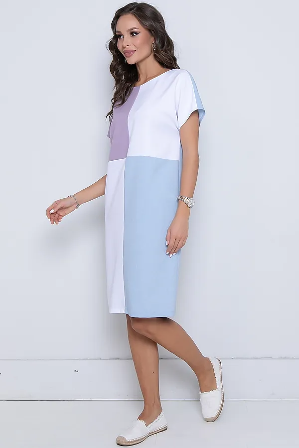 Платье DIOLCHE, колор-блок - фото 2