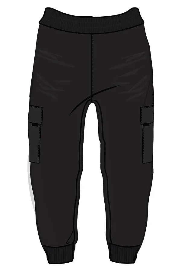 Брюки трикотажные для мальчиков PLAYTODAY, черный - фото 2