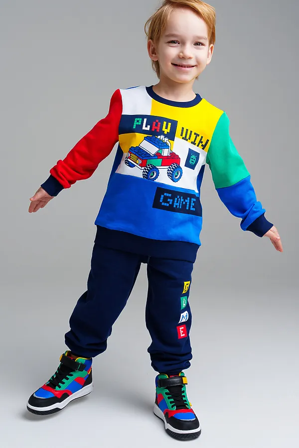 Свитшот  PLAYTODAY, разноцветный - фото 2