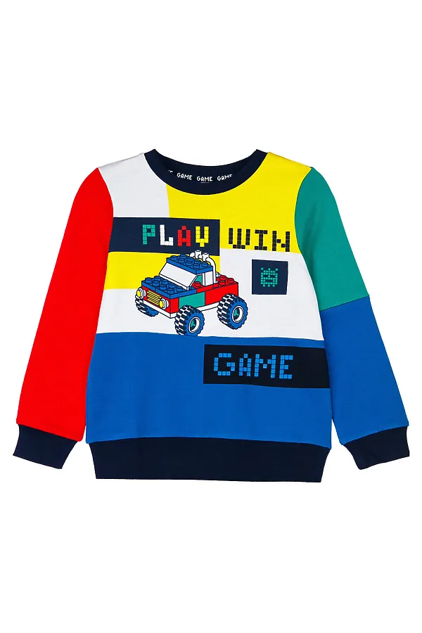 Свитшот  PLAYTODAY, разноцветный - фото 2