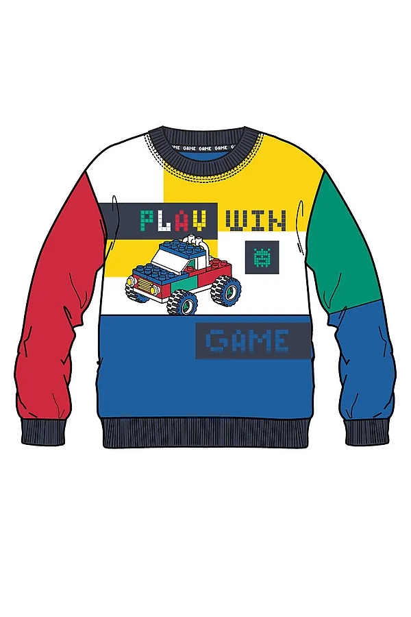 Свитшот  PLAYTODAY, разноцветный - фото 2