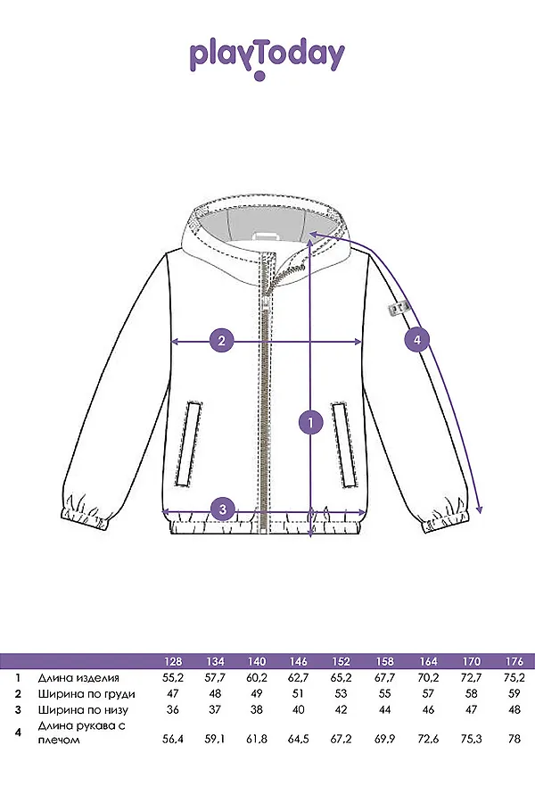 Куртка PLAYTODAY, разноцветный - фото 2