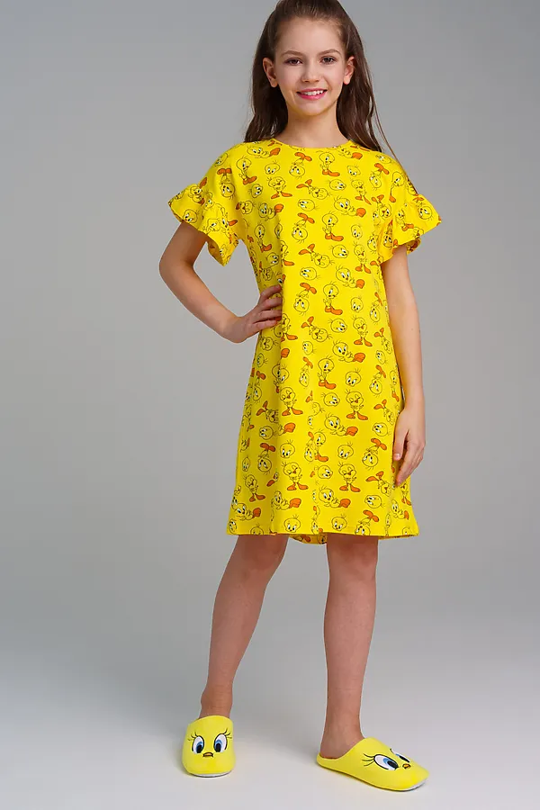 Сорочка PLAYTODAY, жёлтый - фото 2