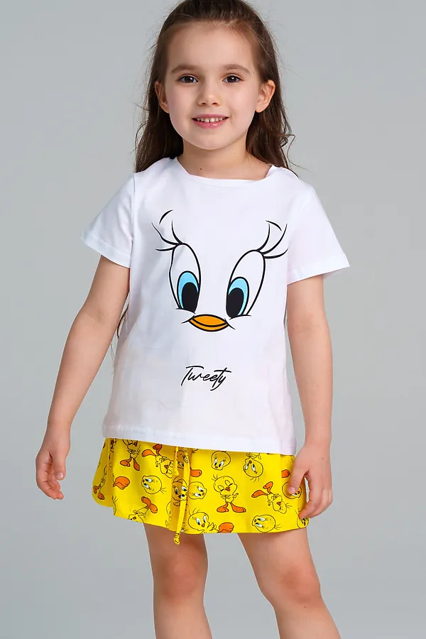 Пижама PLAYTODAY, белый,жёлтый - фото 2