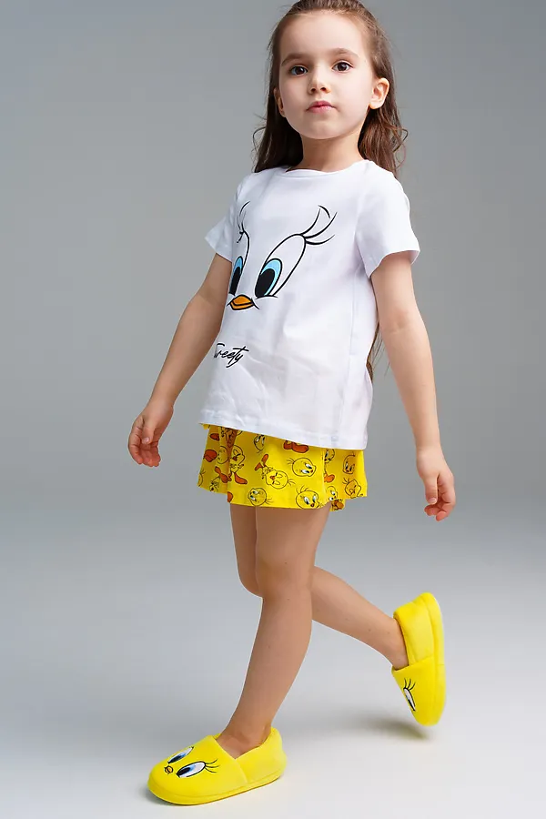 Пижама PLAYTODAY, белый,жёлтый - фото 2