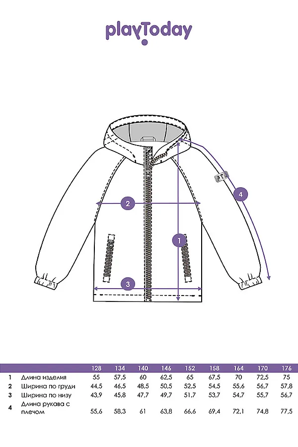 Куртка PLAYTODAY, разноцветный - фото 2