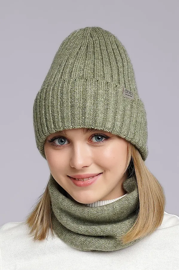 Шарф CLEVER, меланж зелёный - фото 2