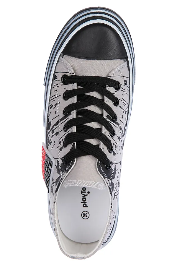 Кеды  PLAYTODAY, серый,черный - фото 2