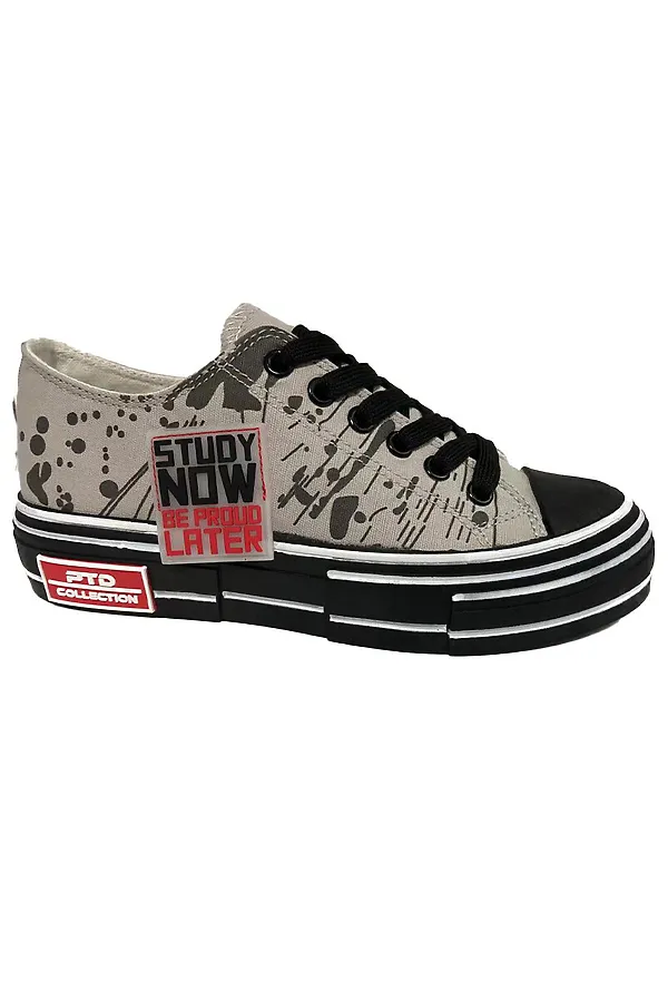 Кеды  PLAYTODAY, серый,черный - фото 2