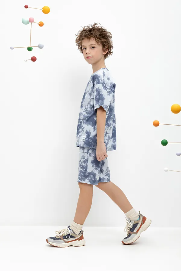 Шорты  CROCKID, серый рассвет,тай-дай к468 - фото 2