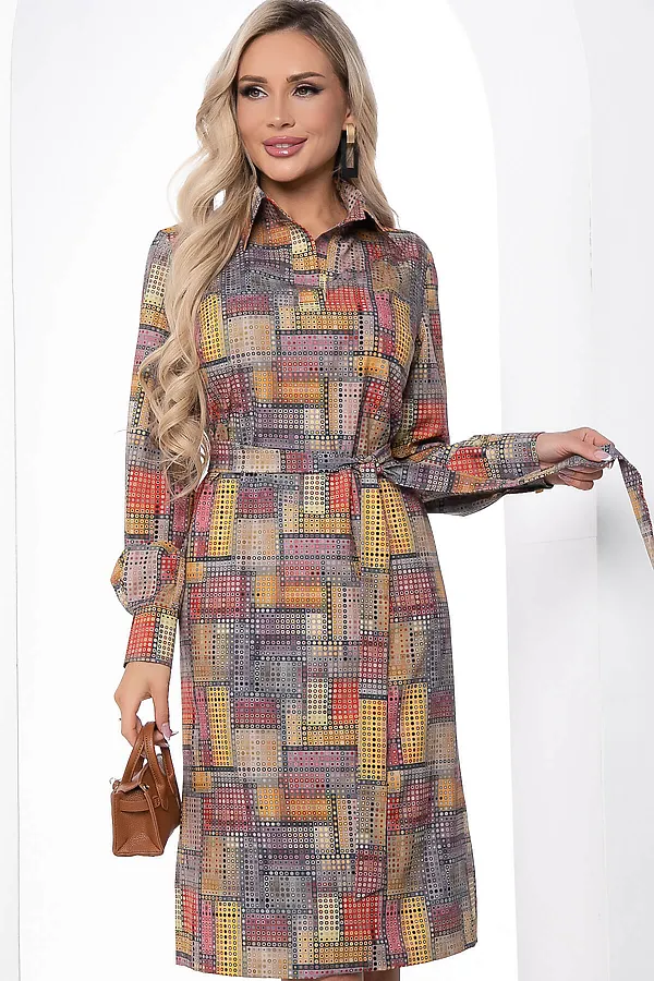 Платье LADY TAIGA, мультиколор - фото 2