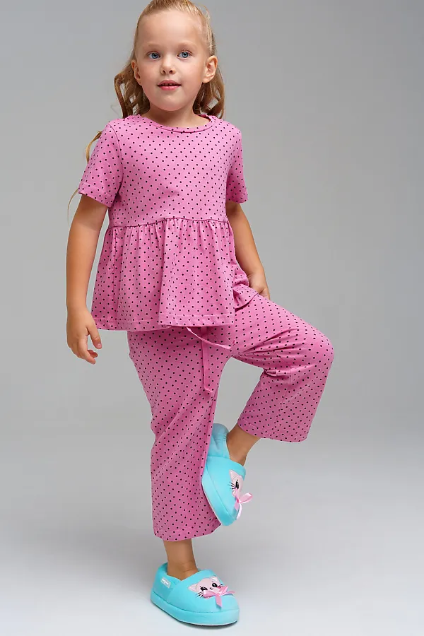 Пижама  PLAYTODAY, светло-розовый,черный - фото 2