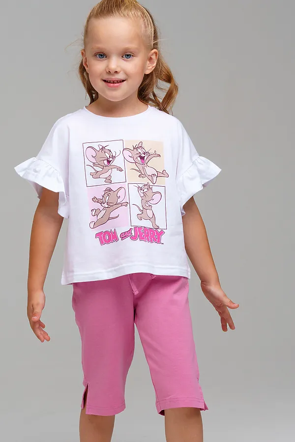 Пижама PLAYTODAY, белый,светло-розовый - фото 2