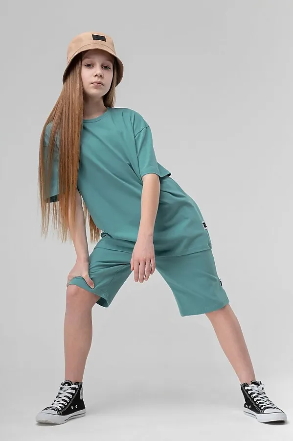 Костюм (Футболка+Шорты) BODO, светло-бирюзовый - фото 2