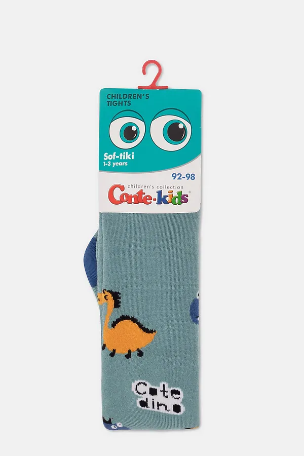 Колготки CONTE KIDS, серо-бирюзовый - фото 2