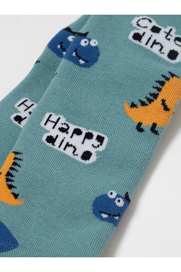 Колготки CONTE KIDS, серо-бирюзовый - фото 2