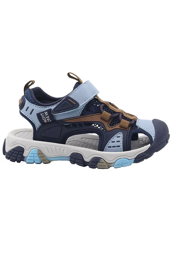 Сандалии  PLAYTODAY, тёмно-синий,голубой,коричневый - фото 2