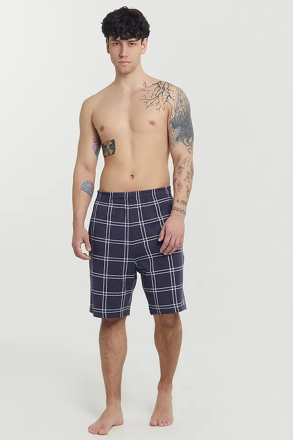 Шорты  MARK FORMELLE, клетка на т.синем - фото 2