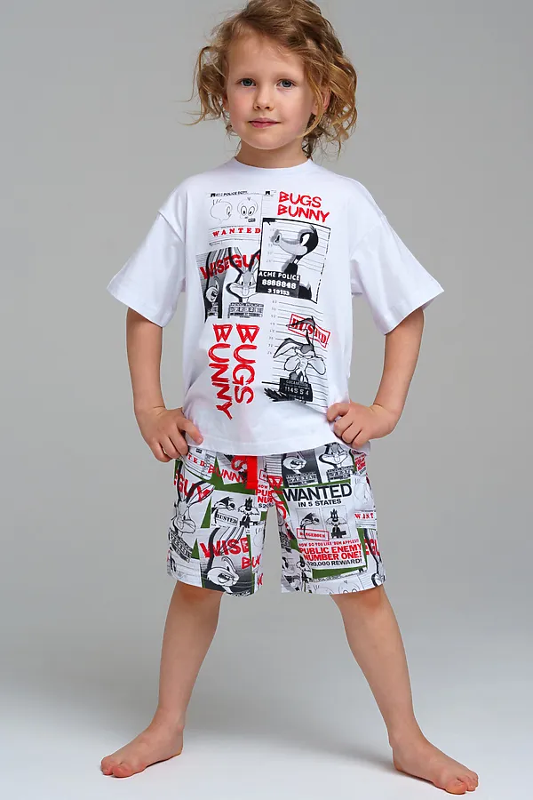 Пижама PLAYTODAY, белый,разноцветный - фото 2