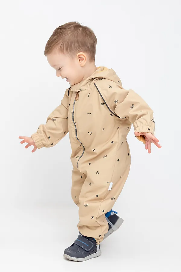 Комбинезон CROCKID, арахис,маленькие значки - фото 2