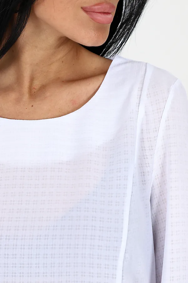 Туника 52162 НАТАЛИ, белая клетка - фото 2