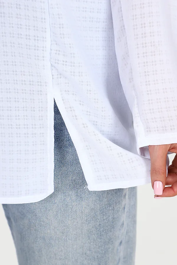 Туника 52162 НАТАЛИ, белая клетка - фото 2