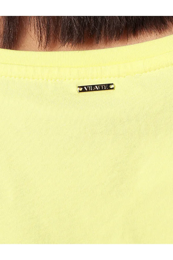 Футболка  VILATTE, лимонный - фото 2