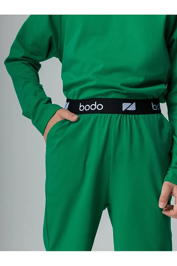 Костюм (Лонгслив+Шорты) BODO, зеленый - фото 2