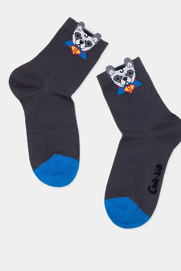 Носки CONTE KIDS, темно-серый - фото 2