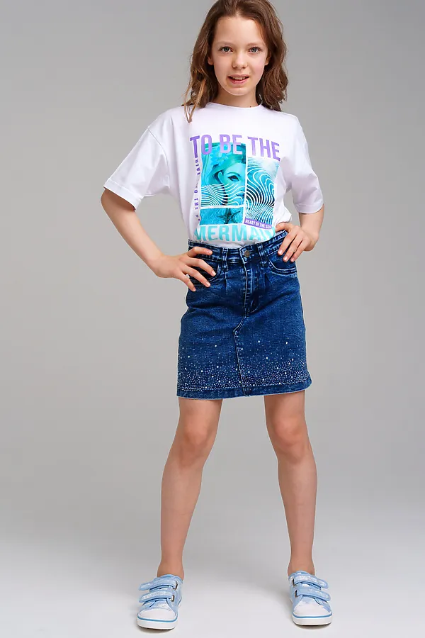 Юбка PLAYTODAY, синий - фото 2