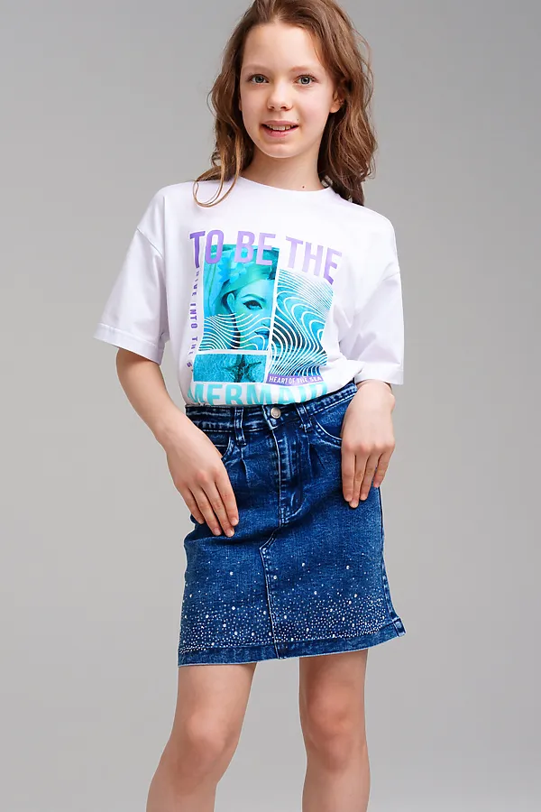 Юбка PLAYTODAY, синий - фото 2